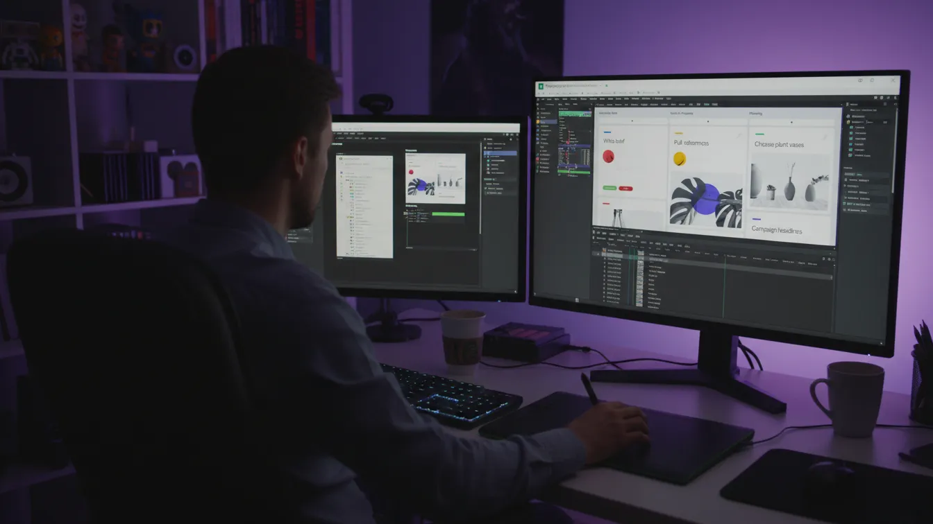 Demo video production recording session